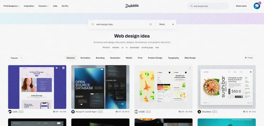 web design idea
